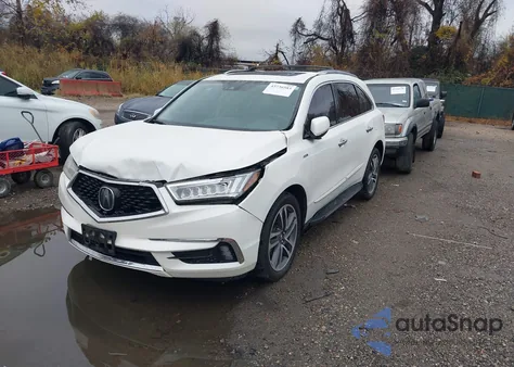 2018 Acura Mdx Sport Hybrid Advance Package from USA, damaged, VIN 5J8YD7H78JL001299